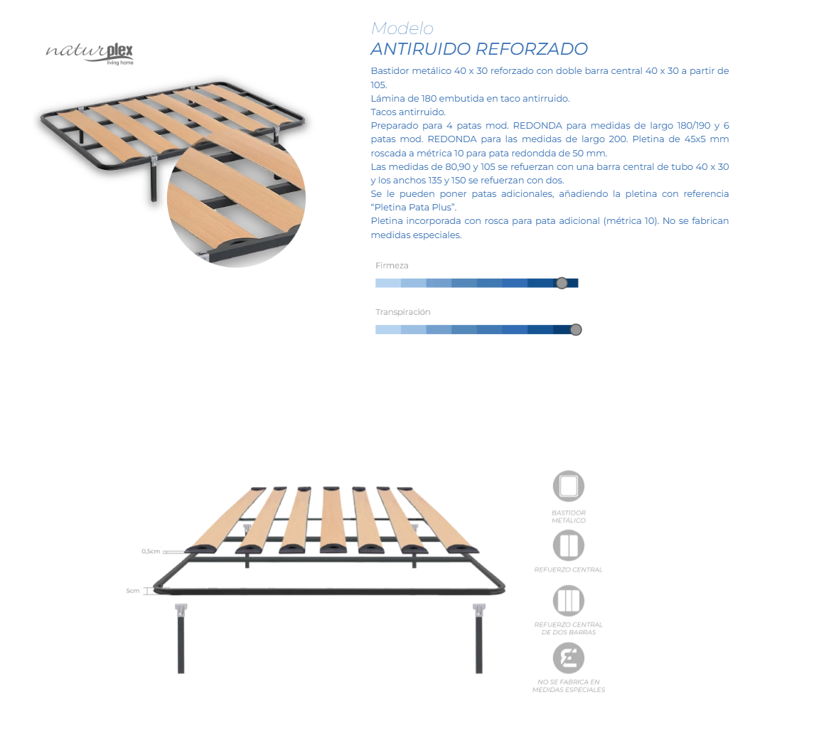 Somier Antiruido Reforzado